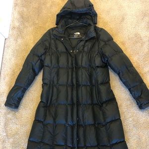 Women’s long north face puffer jacket